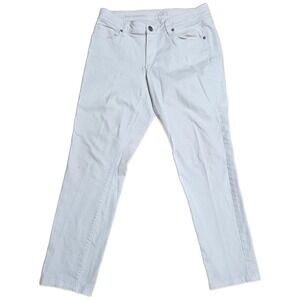 LOFT Curvy Skinny Jeans Women's Size 28/6 White Cotton Blend Stretch